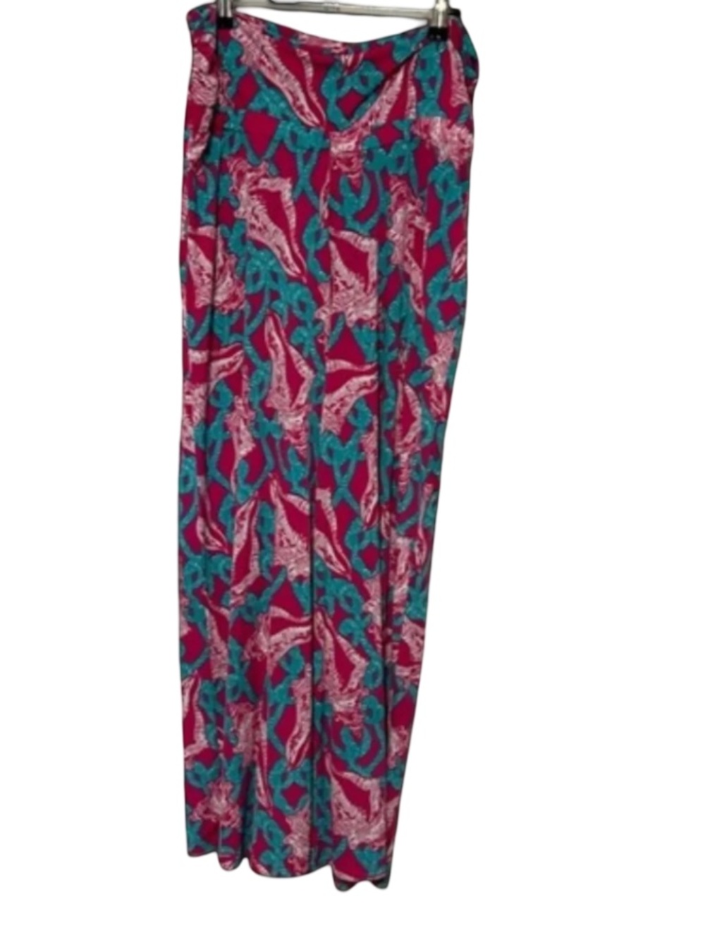 Tracy Negoshian Pink Turquoise Pattern Pants Size Large